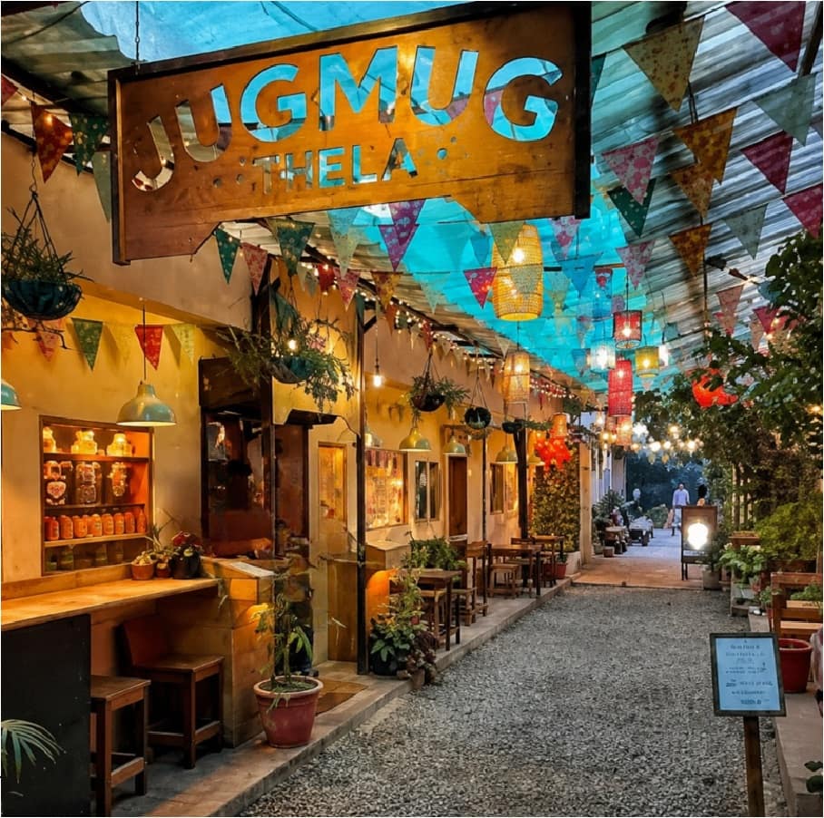 Artistic Gugmug Thela café inside Champa Gali Saidulajab