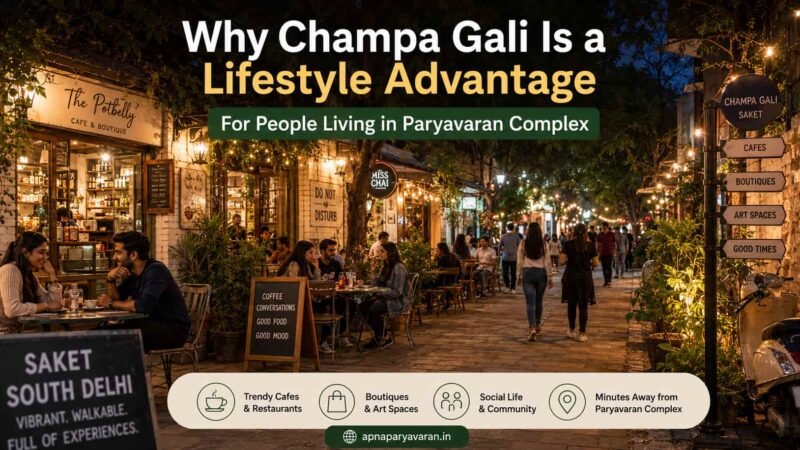 Champa Gali Is a Lifestyle Advantage for People Living in Paryavaran Complex