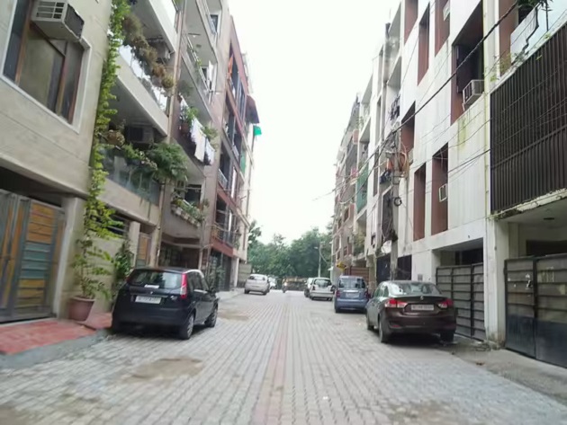Paryavaran Complex Blocks Street Image