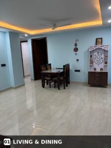 3 BHK + 3 Bath (1,605 sqft) Flat/Apartment for Rent in Block A, Freedom Fighters Enclave