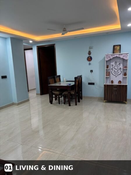 3 BHK + 3 Bath (1,605 sqft) Flat/Apartment for Rent in Block A, Freedom Fighters Enclave